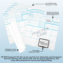 Load image into Gallery viewer, Free Tax Stamp - Fingerprint Card Kit