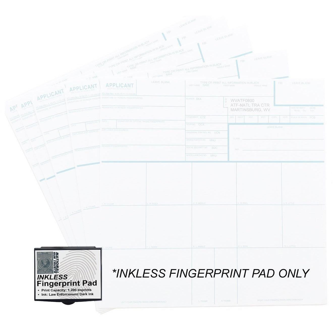 Compact Ink Pad for Fingerprints - Set of 1, Black - Easy-to-Store and  Easy-to-Wash Thumbprint Ink Pad for Notaries, Schools, Police, and Crafts -  Yahoo Shopping