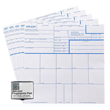 Load image into Gallery viewer, FD-258 Fingerprint Cards with ATF ORI with Ink Pad