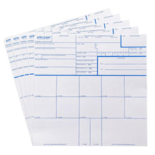 Load image into Gallery viewer, Fingerprint Cards – FBI Form FD-258, 5 Pack