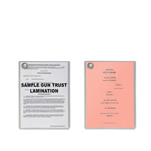 Load image into Gallery viewer, Tax Stamp & NFA Gun Trust Lamination Shrunk