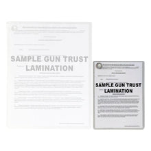 Load image into Gallery viewer, NFA Gun Trust Lamination Services Shrunk