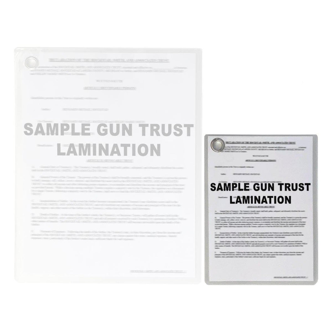 NFA Gun Trust Lamination Services Shrunk