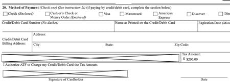 ATF Form's Showing "X" in boxes where Signatures Are Required
