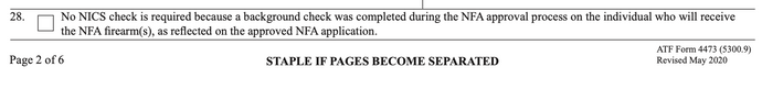 Is the ATF 4473 Required to Pick Up a Silencer, SBR or Other ATF Form 4 NFA Firearm?