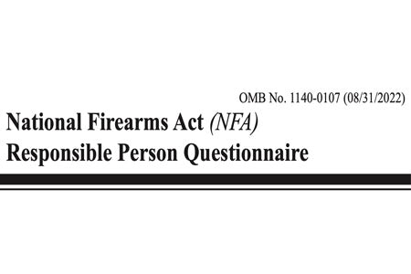 What is the Purpose of the ATF 5320.23 Responsible Person Questionnaire?