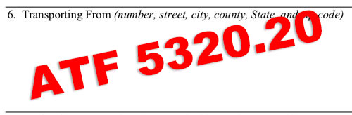 Where is your Approved ATF 5320.20 Form Mailed to?
