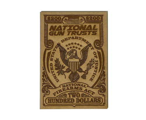 ATF Tax Stamp Wooden Coaster