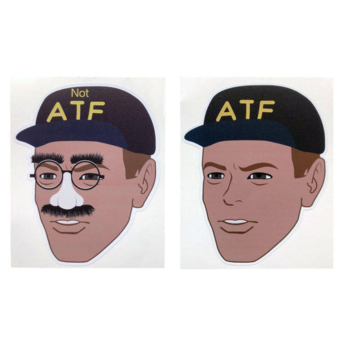 ATF Guy Meme Sticker & NOT ATF Guy Meme Sticker
