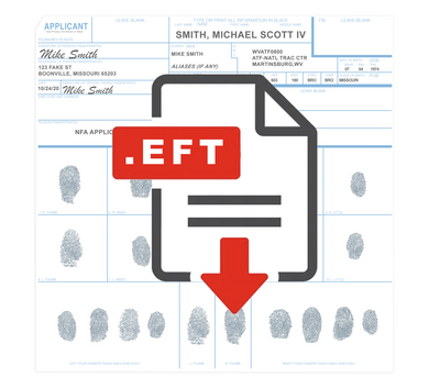 FD-258 Fingerprint Card to .EFT File Service