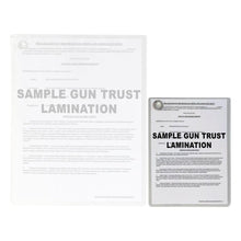 Load image into Gallery viewer, NFA Gun Trust Lamination Services Shrunk
