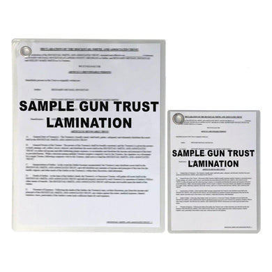 NFA Gun Trust Lamination Services