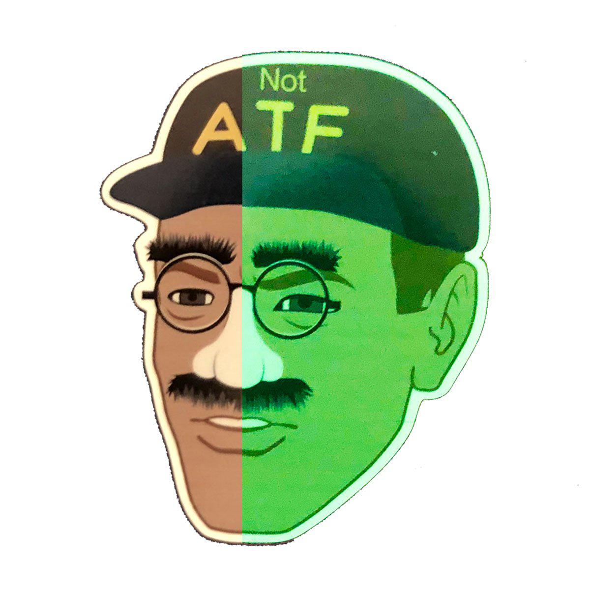 Atf Meme Sticker ATF Guy Meme Sticker & NOT ATF Guy Meme Sticker – National Gun Trusts